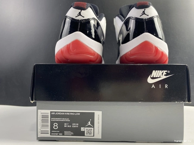 AV2187-160 Jordan Air 11 Bred Retro Low Concord 1117